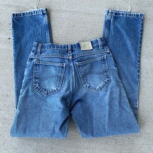 Vintage Distressed Lee Denim Bootcut Jeans